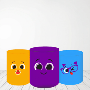 TRIO CAPA DE CILINDROS BOLOFOFO | TECIDO PREMIUM Tecido: Helanca 1.50x1.50m E 50X50cm    