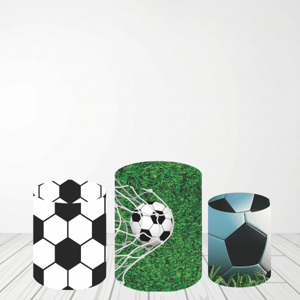 TRIO CAPA DE CILINDROS FUTEBOL | TECIDO PREMIUM Tecido: Helanca 1.50x1.50m E 50X50cm    