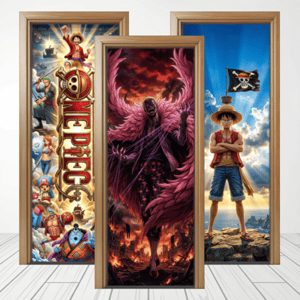 CAPA PAINEL PORTA ONE PIECE | TECIDO PREMIUM  | VÁRIOS MODELOS - 85cm x 2.10M Tecido: Helanca 85cm x 2.10M    
