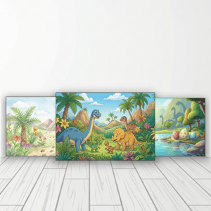 CAPA FUNDO FOTOGRÁFICO HORIZONTAL DINOSSAURO | TECIDO PREMIUM  | VÁRIOS MODELOS - 2.20X1.50M