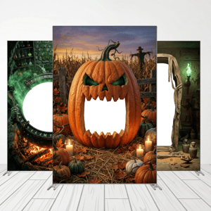 CAPA FUNDO INTERATIVO HALLOWEEN | TECIDO PREMIUM  | VÁRIOS MODELOS - 1.50X2.20M