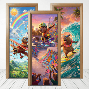 CAPA PAINEL PORTA CAPIVARA | TECIDO PREMIUM  | VÁRIOS MODELOS - 85cm x 2.10M