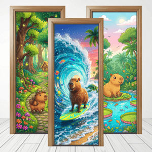 CAPA PAINEL PORTA CAPIVARA | TECIDO PREMIUM  | VÁRIOS MODELOS - 85cm x 2.10M