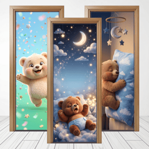 CAPA PAINEL PORTA URSINHOS | TECIDO PREMIUM  | VÁRIOS MODELOS - 85cm x 2.10M
