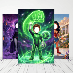 CAPA FUNDO INTERATIVO HERÓIS LIGA DA JUSTIÇA | TECIDO PREMIUM  | VÁRIOS MODELOS - 1.50X2.20M Tecido: Helanca 1.50X2.20M    