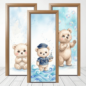CAPA PAINEL PORTA URSINHOS | TECIDO PREMIUM  | VÁRIOS MODELOS - 85cm x 2.10M