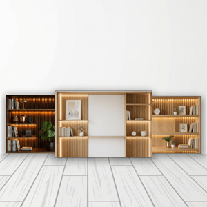 CAPA FUNDO FOTOGRÁFICO HORIZONTAL BIBLIOTECA NEUTRA | TECIDO PREMIUM  | VÁRIOS MODELOS - 2.20X1.50M Tecido: Helanca 2.20X1.50M    