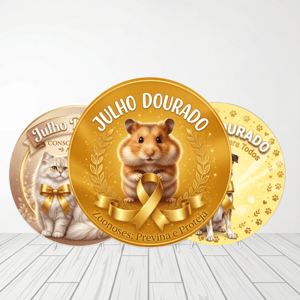 CAPA PAINEL REDONDO JULHO DOURADO | TECIDO PREMIUM  | VÁRIOS MODELOS - 1.50X1.50M E 50X50CM Tecido: Helanca 1.50x1.50m E 50X50cm    