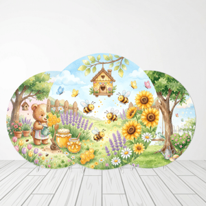CAPA PAINEL REDONDO JARDIM ENCANTADO | TECIDO PREMIUM | VÁRIOS MODELOS - 1.50X1.50M E 50X50CM