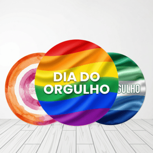 CAPA PAINEL REDONDO ORGULHO LGBTQIA+ | TECIDO PREMIUM  | VÁRIOS MODELOS - 1.50X1.50M E 50X50CM