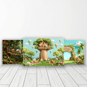 CAPA FUNDO FOTOGRÁFICO HORIZONTAL SAFARI | TECIDO PREMIUM | VÁRIOS MODELOS - 1.50X2.20CM