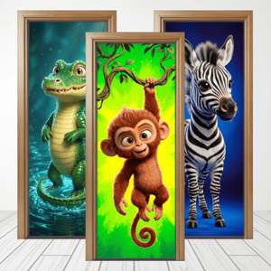 CAPA PAINEL PORTA SAFARI | TECIDO PREMIUM | VÁRIOS MODELOS - 85cm x 2.10M Tecido: Helanca 85cm x 2.10M