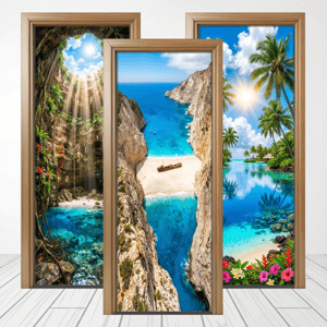 CAPA PAINEL PORTA PAISAGENS | TECIDO PREMIUM | VÁRIOS MODELOS - 85cm x 2.10M Tecido: Helanca 85cm x 2.10M