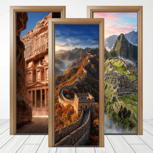 CAPA PAINEL PORTA PAISAGENS | TECIDO PREMIUM | VÁRIOS MODELOS - 85cm x 2.10M