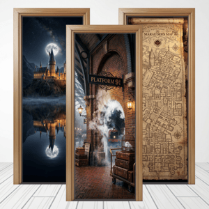 CAPA PAINEL PORTA HARRY POTTER | TECIDO PREMIUM | VÁRIOS MODELOS - 85cm x 2.10M