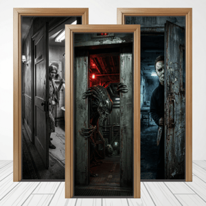CAPA PAINEL PORTA HALLOWEEN | TECIDO PREMIUM | VÁRIOS MODELOS - 85cm x 2.10M