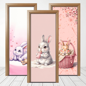 CAPA PAINEL PORTA COELHINHA| TECIDO PREMIUM | VÁRIOS MODELOS - 85cm x 2.10M
