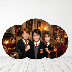 CAPA PAINEL REDONDO HARRY POTTER | TECIDO PREMIUM | VÁRIOS MODELOS - 1.50X1.50M E 50X50CM