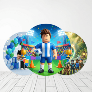 CAPA PAINEL REDONDO ROBLOX | TECIDO PREMIUM  | VÁRIOS MODELOS - 1.50X1.50M E 50X50CM