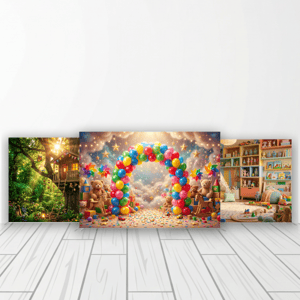 CAPA FUNDO FOTOGRÁFICO HORIZONTAL DIA DAS CRIANÇAS | TECIDO PREMIUM | VÁRIOS MODELOS - 1.50X2.20CM