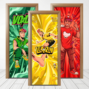 CAPA PAINEL PORTA EMILLY VICK | TECIDO PREMIUM | VÁRIOS MODELOS - 85cm x 2.10M