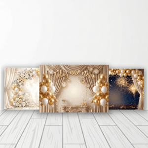 CAPA FUNDO FOTOGRÁFICO HORIZONTAL ANO NOVO | TECIDO PREMIUM | VÁRIOS MODELOS - 1.50X2.20CM