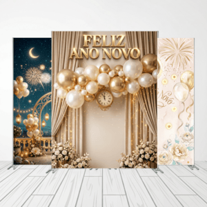 CAPA FUNDO FOTOGRÁFICO VERTICAL ANO NOVO | TECIDO PREMIUM | VÁRIOS MODELOS - 1.50X2.20CM Tecido: Helanca 1.50x2.20CM