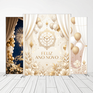 CAPA FUNDO FOTOGRÁFICO VERTICAL ANO NOVO | TECIDO PREMIUM | VÁRIOS MODELOS - 1.50X2.20CM