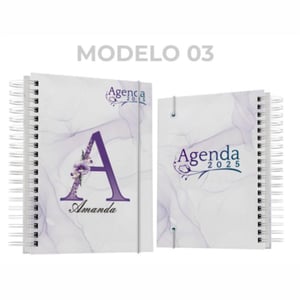 Agenda 2026 Floral Personalizada Com Nome