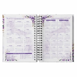 Agenda 2026 Floral Personalizada Com Nome