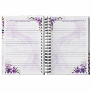 Agenda 2026 Floral Personalizada Com Nome