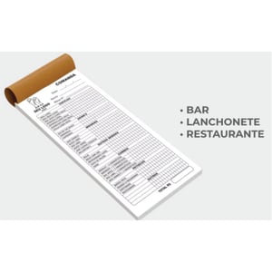 Comanda Papel 10x21cm (tam. arte 9x19cm) PAPEL Off-Set 56G 10x21 1/0  BLOCOS PAPEL EXTRACOPY (sem reticula) 