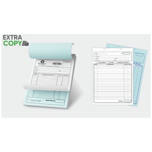 Bloco 15x21 cm 1/0 cor 50x2 vias PAPEL EXTRACOPY PAPEL EXTRACOPY 15x21 1/0  PAPEL EXTRACOPY 