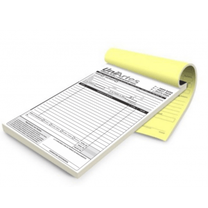 BLOCOS | COMANDAS |TALÕES | RECEITUARIOS - 2VIAS Papel 1ª via: BRANCO - COPIATIVO CB - Demais vias: COPIATIVO CFB 15X21CM  Sem Revestimento Blocagem 50x2 Vias Personalizado