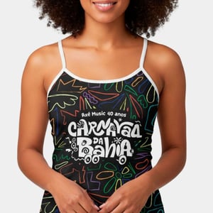 Abadá Personalizado Tecido Active Ice UV 50+ Feminino Regata de Alcinha    