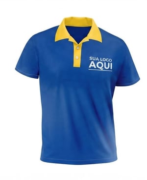 CAMISA POLO ESTAMPA LOCALIZADA EM DTF      