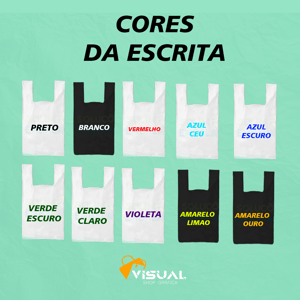 SACOLA PLÁSTICA ALÇA CAMISETA 35x45 CM
