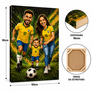 Quadro Caricatura Copa do Mundo 2026