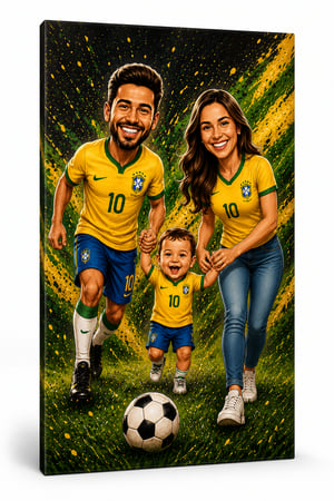 Quadro Caricatura Copa do Mundo 2026