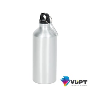 Garrafa de Alumínio Tampa Mosquetão 600ml Personalizada
