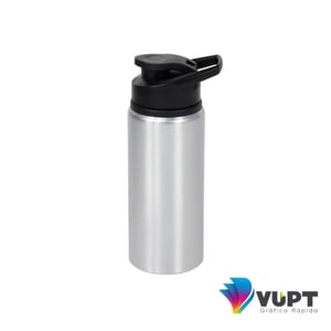 Garrafa de Alumínio Tampa Flip 600ml Personalizada - Kit 25 unidades
