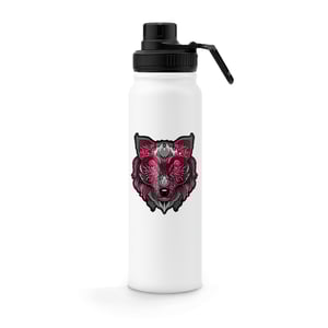 Garrafa Térmica 800ml com Alça - Branca - Personalizada Metal     