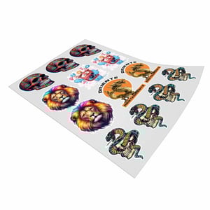 DTF UV IMPRESSÃO NA FOLHA A4 - 4X0 - 1unid  21x29,7cm    