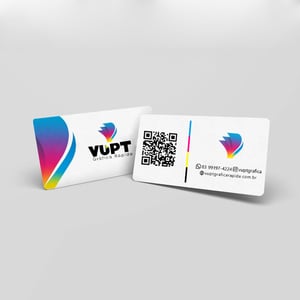 Cartão de Visita Tríplex CS2 250g 9x5cm 4x0, 4x4  Corte Reto 