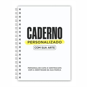 Caderno 15x21cm, Capa dura 2mm 4x0, miolo 80 folhas em offset 90g pautado, Wire-o  15x21cm  Capa Dura 2mm Revestida com Papel Couche e laminação Fosca Corte Reto, Wire-o Enviar arte para a capa, Wire-o