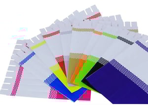 Pulseira de Identificação para Eventos Nylon 24,5 x 2 cm Colorida  Fecho adesivo 