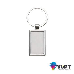 Chaveiro Metal Retangular Metal 8 x 3,4 cm    