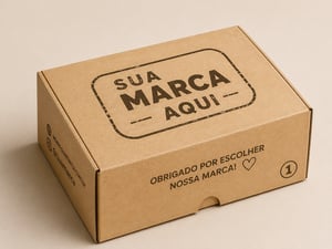 Caixa de encaixe - presente triplex, duplex, kraft 22,5 x 7 x 18 cm 4x0, 2x0 ,1x0  cortes especiais IMAGEM ILUSTRATIVA