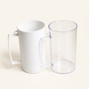 Caneca shop ecológico branca 450ml Plástico ecológico     