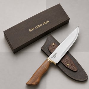 FACA PICANHEIRA GOLD AÇO INOX  COM ALTO TEOR DE CARBONO - RAMIN - 9 Pol + caixa acartonada      
